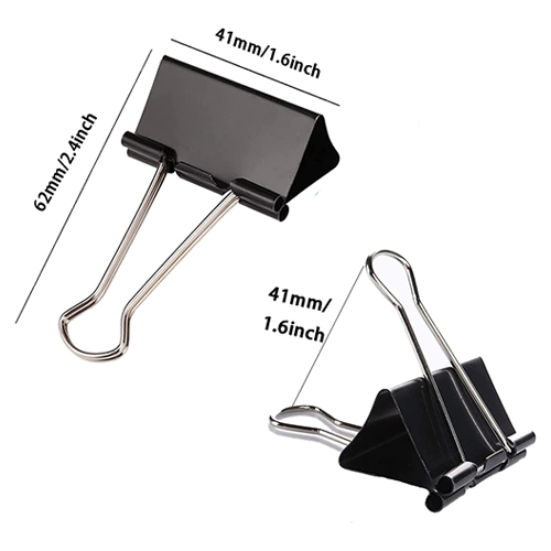 black Binder clips 1.6inch