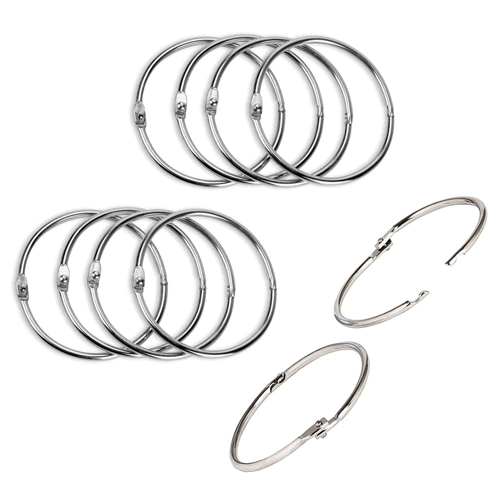 Metal binder ring silver