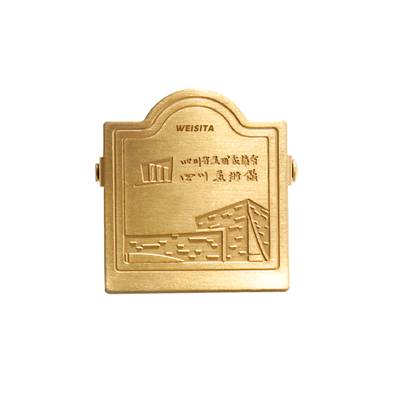 Factory Wholesale custom logo design brass binder clip High quality bulldog clip bill clip