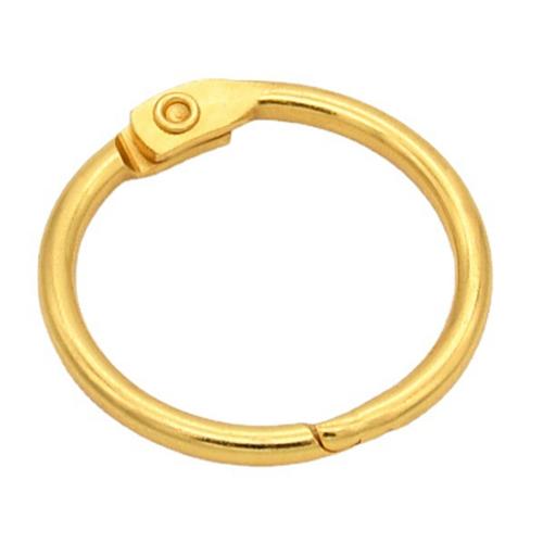 Metal binder ring  gold